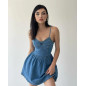 Mini denim dress